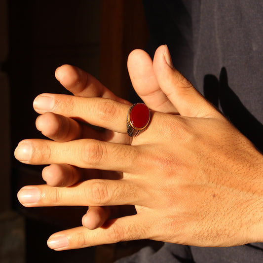 Turkish Pandora Rings - Black & Maroon