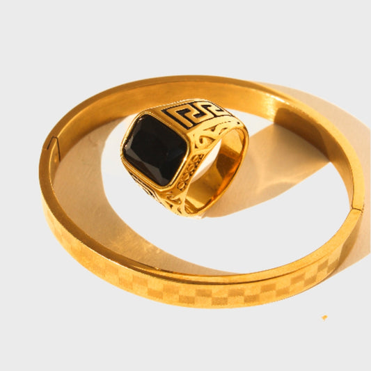 Premium Quality Hand Band and Versace Ring Pair