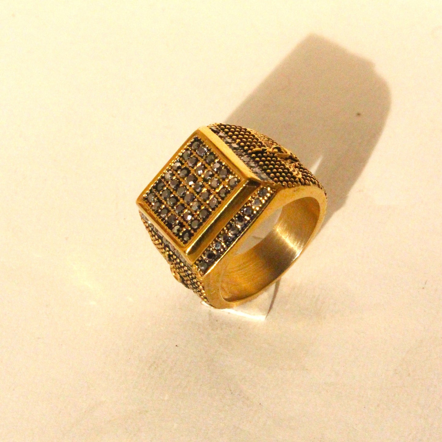 Turkish Golden Elira Ring - Micro Zircon