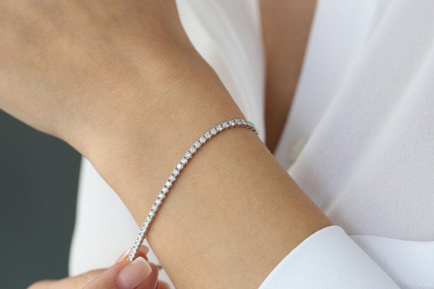 Tennis Diamond Bracelet For Girls